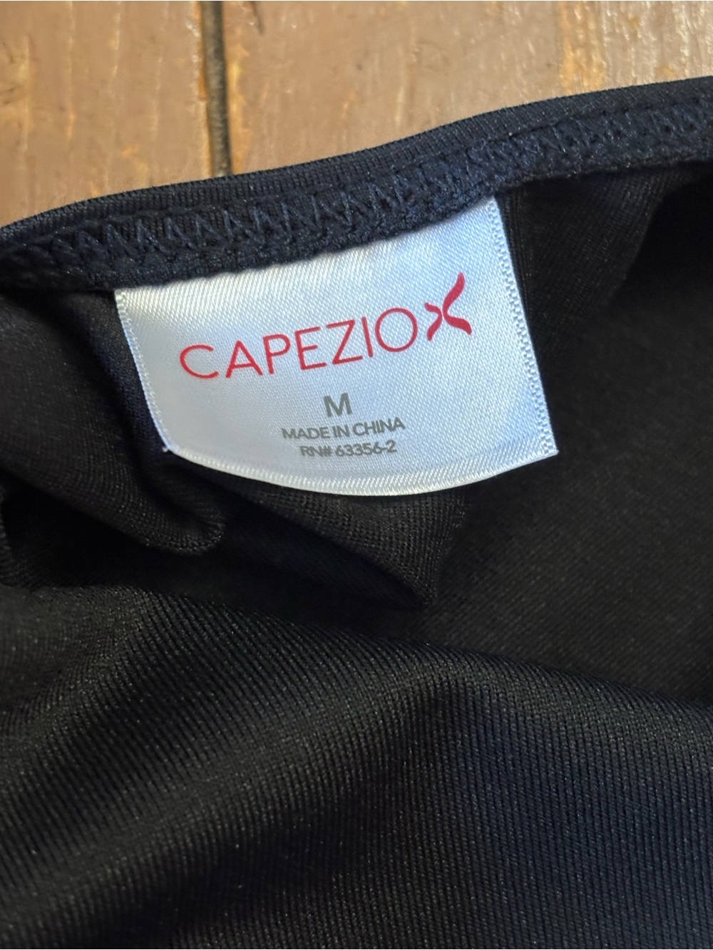 Capezio BOATNECK 3/4 SLEEVE LEOTARD Black Adult Leotard - Picture 3 of 4